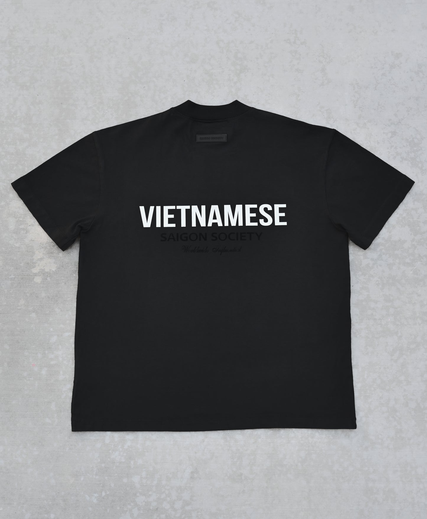 Black Vietnamese Origin Reflective T-Shirt