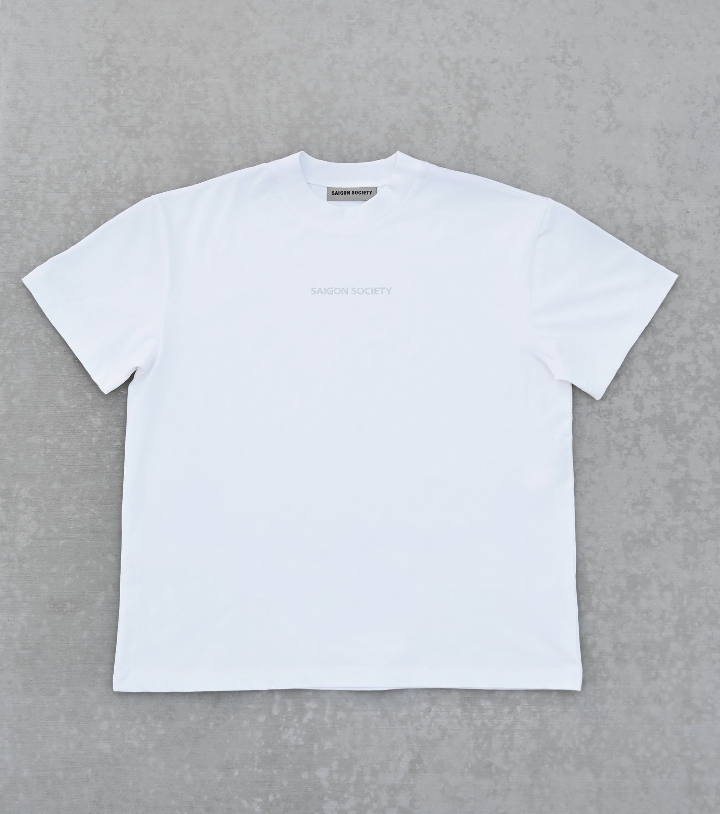 White Society Minimal Reflective T-Shirt